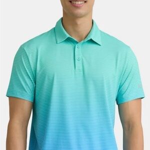 NWT Aqua Gradient Polo Shirt